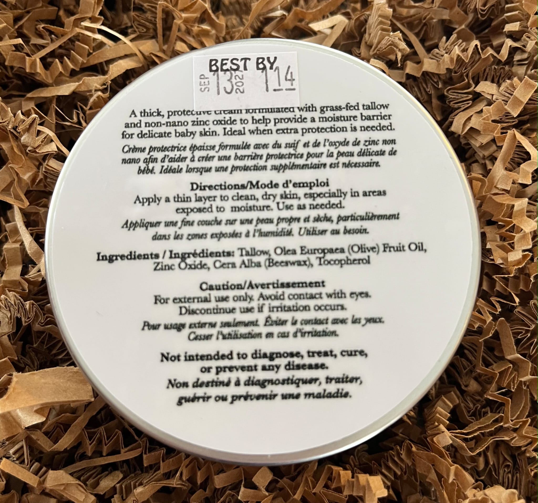 Protective Tallow Zinc Cream